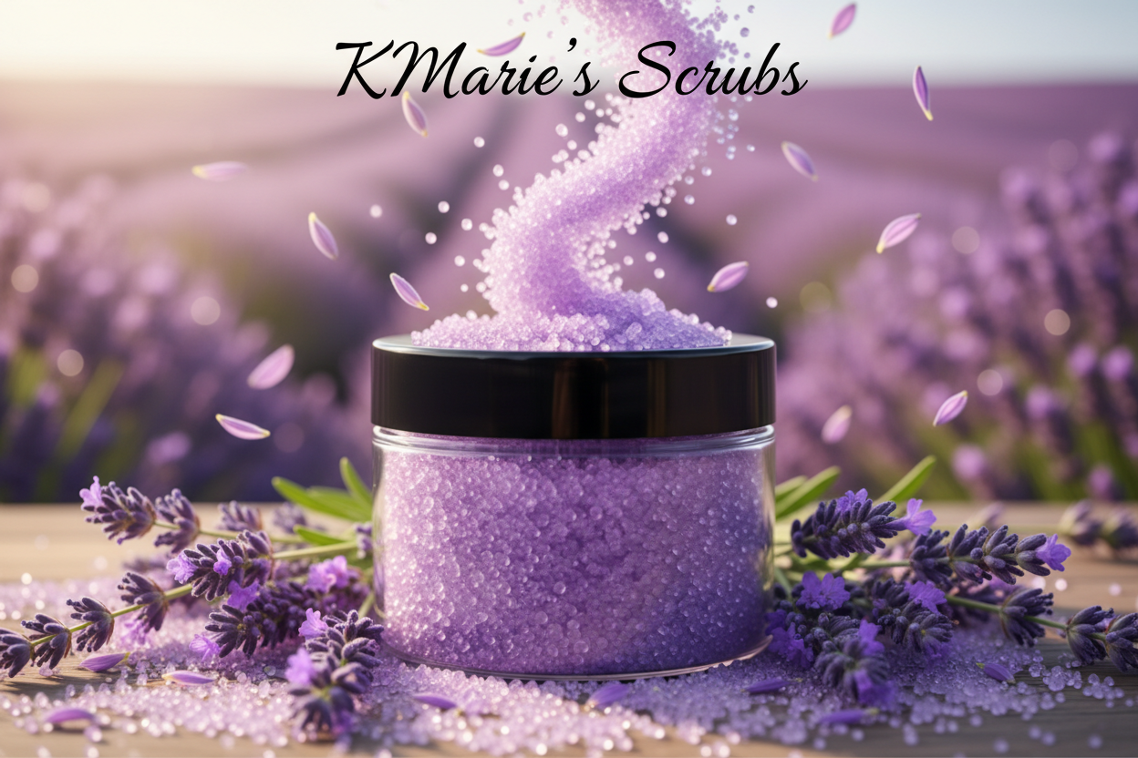 add KMarie's Scrubs across the top not on the product image