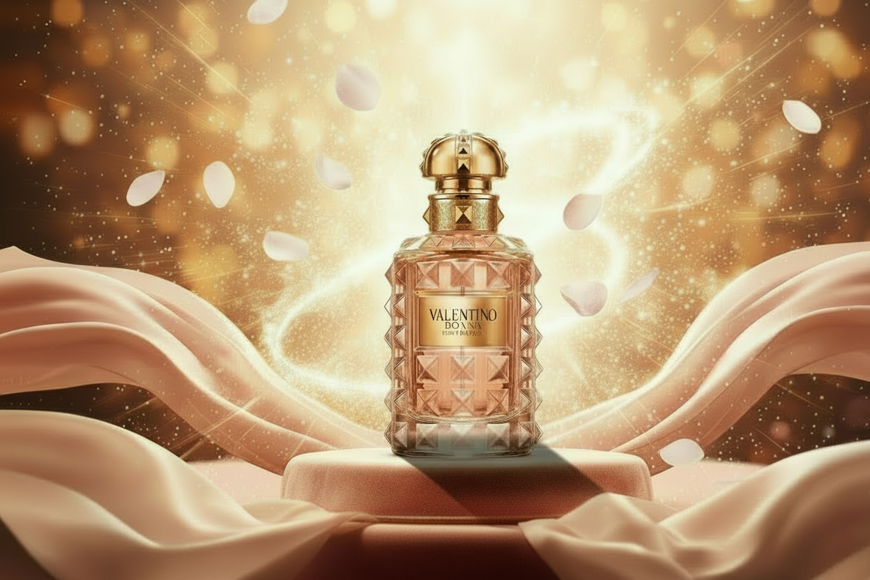 valentino Donna born in roma image with background and animation