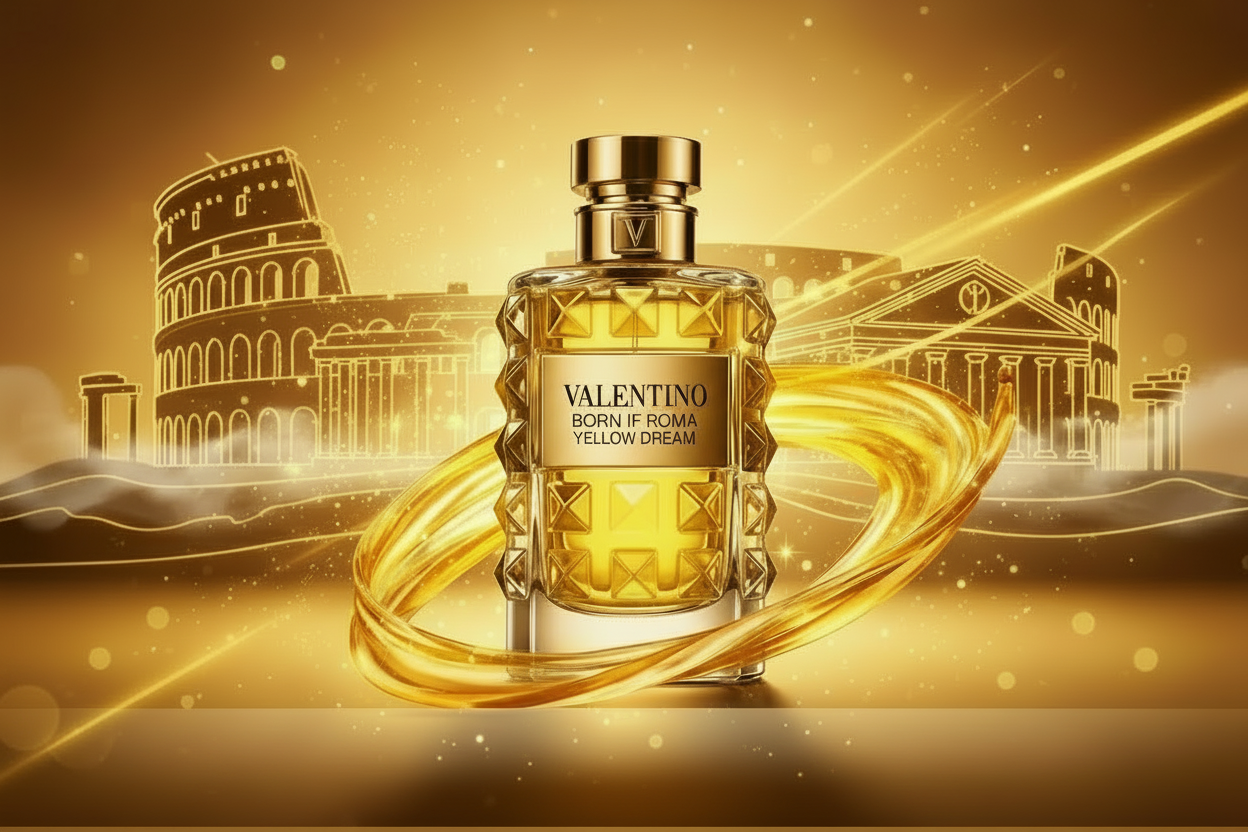 valentino uomo born in roma yellow dream with background and animation Starting @$74.99